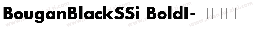 BouganBlackSSi BoldI字体转换